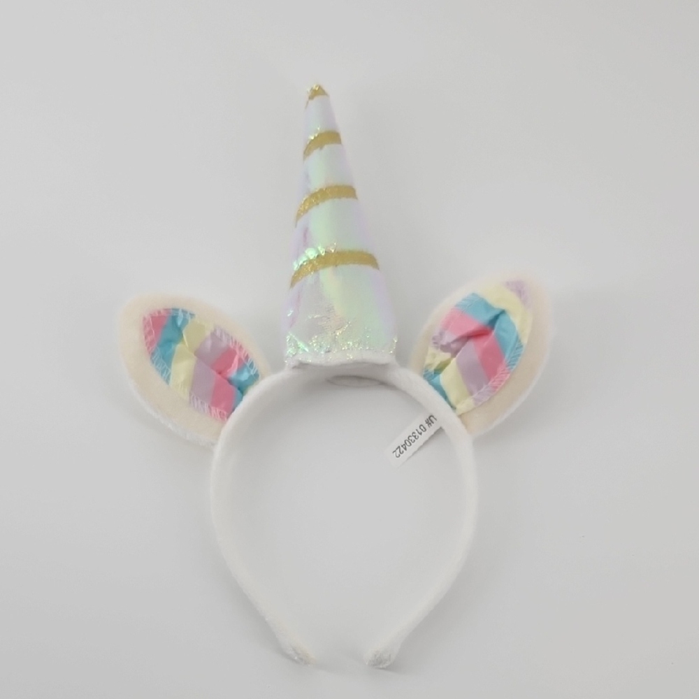 Unicorn Headband with Colorful Ears Childs OS